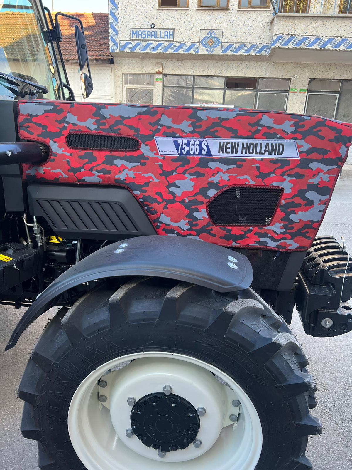 New Holland 75-66 Nostalji Traktör Kılıfı – Su Geçirmez, UV Korumalı Branda