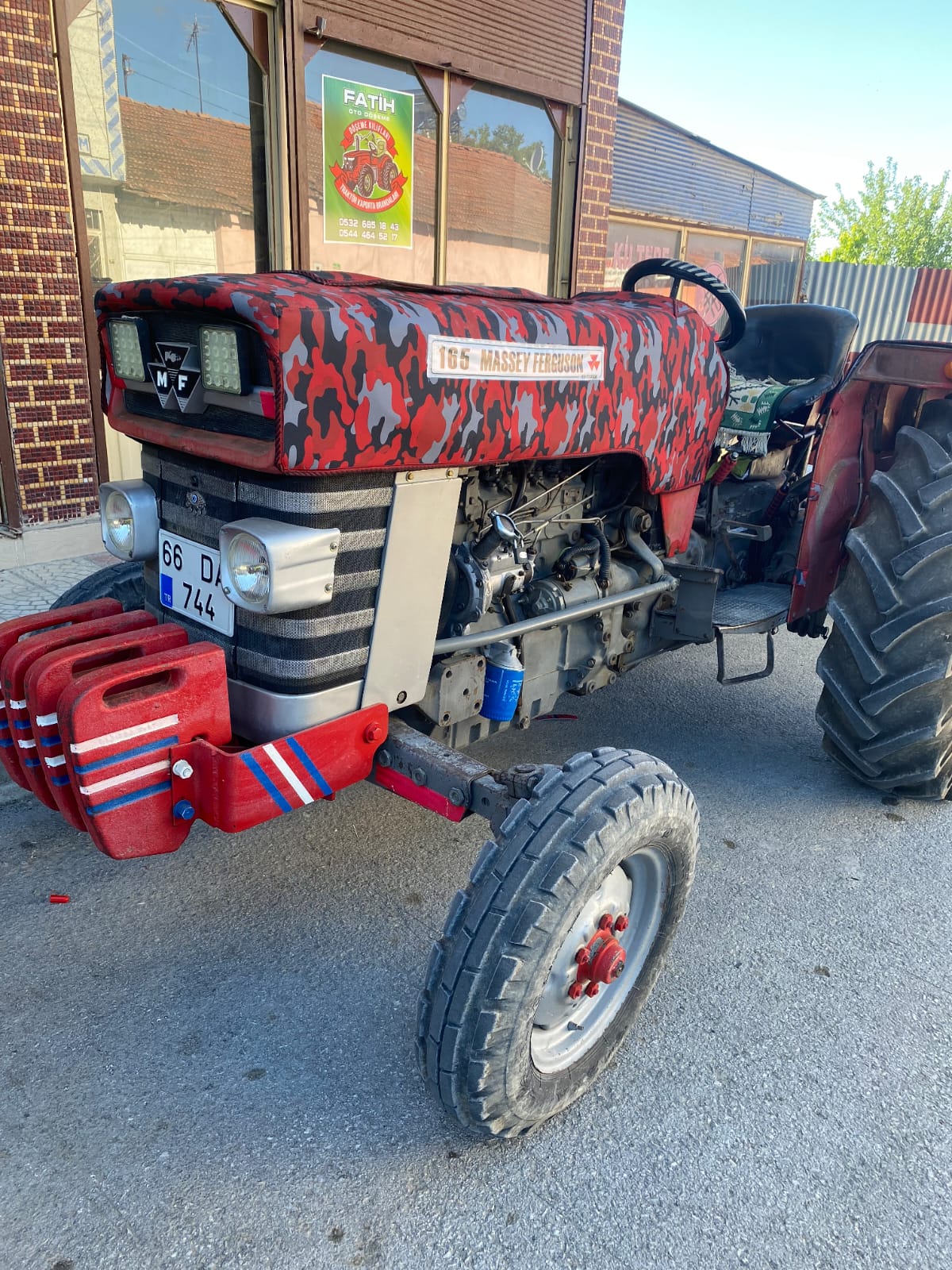 Massey Ferguson 165 Traktör Kılıfı – Su Geçirmez, UV Korumalı, Kalın Kumaş